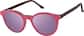 Angle view of Lunettes de soleil rondes magnétiques Clip solaire 99123715 in Brun thumbnail