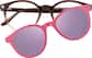 Front view of Lunettes de soleil rondes magnétiques Clip solaire 99123715 in Brun thumbnail
