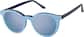 Angle view of Round Magnetic Clip-On Sunglasses 99123716 in Navy Blue  thumbnail