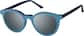 Angle view of Round Magnetic Clip-On Sunglasses 99123816 in Indigo Blue  thumbnail