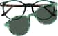 Front view of Lunettes de soleil rondes magnétiques Clip solaire 99123834 in Verte thumbnail