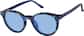 Angle view of Round Magnetic Clip-On Sunglasses 99123916 in Navy Blue  thumbnail