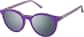 Angle view of Round Magnetic Clip-On Sunglasses 99123917 in Violet  thumbnail