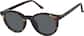 Angle view of Round Magnetic Clip-On Sunglasses 99123925 in Tortoiseshell thumbnail