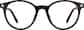 Front view without clip-on of Round Magnetic Clip-On Sunglasses 99123925 in Tortoiseshell thumbnail
