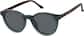 Angle view of Lunettes de soleil rondes magnétiques Clip solaire 99123934 in Verte thumbnail