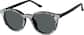 Angle view of Lentes de Sol redondos Clip-On magnéticos 99124021 in Negro thumbnail