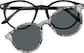 Front view of Lentes de Sol redondos Clip-On magnéticos 99124021 in Negro thumbnail