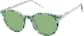 Angle view of Round Magnetic Clip-On Sunglasses  99124123 in Clear thumbnail