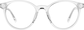 Front view without clip-on of Round Magnetic Clip-On Sunglasses  99124123 in Clear thumbnail