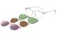 Image of Round Magnetic Clip-On Sunglasses  thumbnail