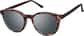 Angle view of Lunettes de soleil rondes magnétiques à clip solaire  99124215 in Brun thumbnail