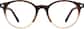 Front view without clip-on of Lunettes de soleil rondes magnétiques à clip solaire  99124215 in Brun thumbnail