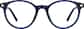 Front view without clip-on of Round Magnetic Clip-On Sunglasses  99124216 in Navy Blue  thumbnail
