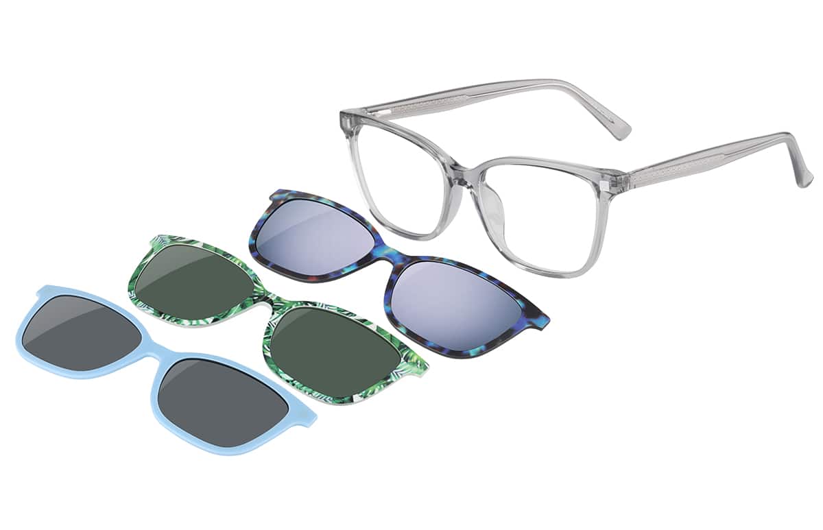 Image of Lunettes de soleil magnétiques à clip solaire en forme d’œil de chat