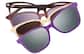 Front view of Lentes de Sol magnéticas Clip-On estilo ojo de gato  99124315 in Marrón thumbnail