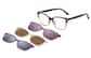 Image of Lentes de Sol magnéticas Clip-On estilo ojo de gato  thumbnail