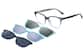 Image of Cat-Eye Magnetic Clip-On Sunglasses  thumbnail