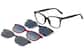 Image of Lentes de Sol magnéticas Clip-On estilo ojo de gato  thumbnail