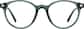 Front view without clip-on of Lunettes de soleil rondes magnétiques à clip solaire  99124424 in Verte thumbnail