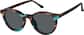 Angle view of Round Magnetic Clip-On Sunglasses  99124425 in Tortoiseshell thumbnail