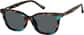 Angle view of Lunettes de soleil magnétiques à clip solaire en forme d’œil de chat  99124625 in Carapace de tortue thumbnail