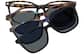 Front view of Lunettes de soleil magnétiques à clip solaire en forme d’œil de chat  99124625 in Carapace de tortue thumbnail
