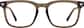Front view without clip-on of Rectangle  Magnetic Clip-On Glasses  99124815 in Brown thumbnail