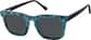 Angle view of Rectangle  Magnetic Clip-On Glasses  99124816 in Navy Blue  thumbnail