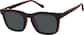Angle view of Lunettes magnétiques rectangulaires à clip solaire  99124818 in Rouge thumbnail