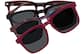 Front view of Lunettes magnétiques rectangulaires à clip solaire  99124818 in Rouge thumbnail