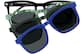 Front view of Lentes rectangulares con Clip-On magnético  99124821 in Negro thumbnail