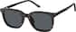 Angle view of Square Magnetic Clip-On Glasses  99125021 in Black thumbnail