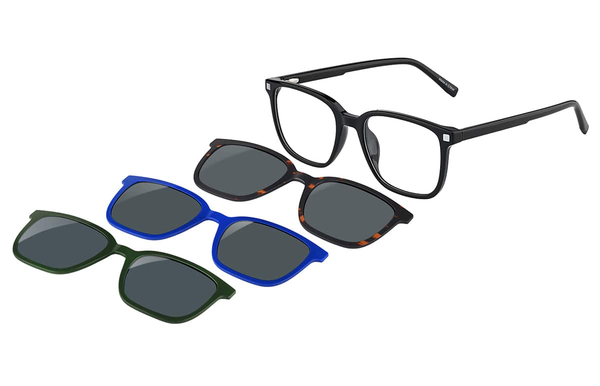 Image of Square Magnetic Clip-On Glasses