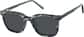 Angle view of Square Magnetic Clip-On Glasses  99125024 in Green thumbnail