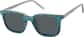 Angle view of Square Magnetic Clip-On Glasses  99125112 in Gray thumbnail
