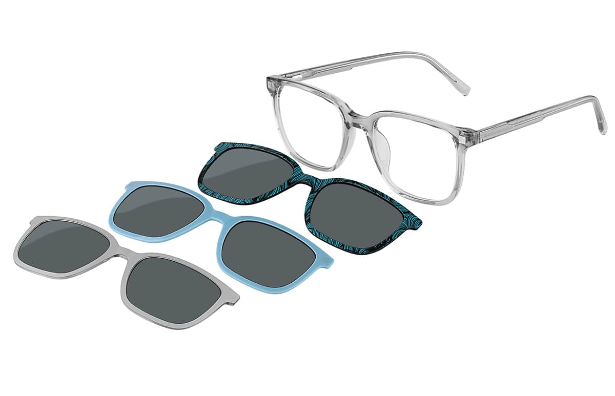 Image of Square Magnetic Clip-On Glasses