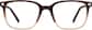 Front view without clip-on of Lunettes magnétiques carrées à clip solaire  99125115 in Brun thumbnail