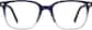 Front view without clip-on of Square Magnetic Clip-On Glasses  99125116 in Navy Blue  thumbnail