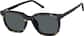 Angle view of Square Magnetic Clip-On Glasses  99125121 in Black thumbnail