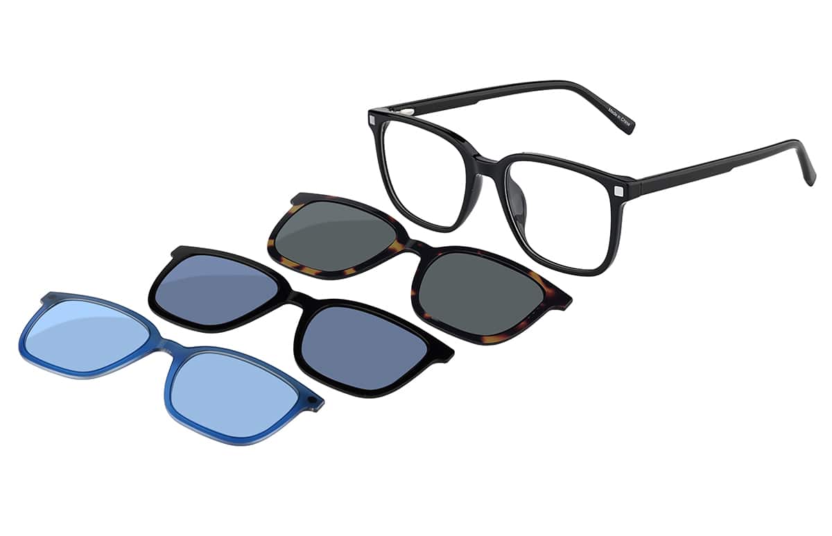 Image of Square Magnetic Clip-On Glasses