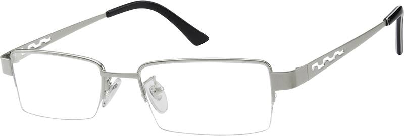 Silver Rectangle Glasses #992511 | Zenni Optical