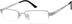 Rectangle Glasses 992511 in Silver