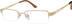 Rectangle Glasses 992514 in Gold