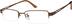 Rectangle Glasses 992515 in Brown