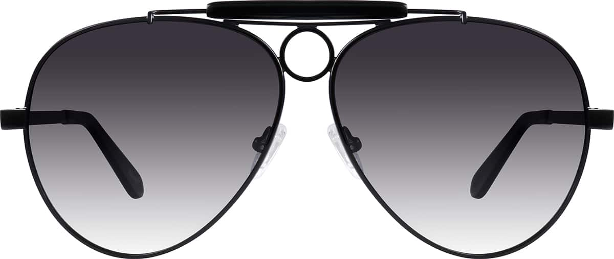 Front view of Sunglasses A10102621 in Black