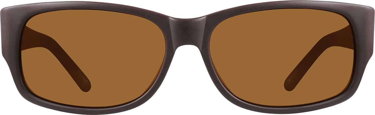 Front view of Sunglasses A10120515 in Brown