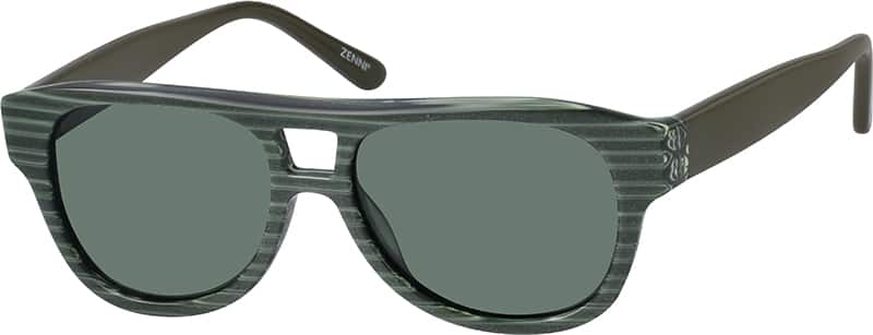 Angle view of Sunglasses A10120824 in Green