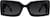 Front view of Rectangle Sunglasses A10121621 in Black thumbnail