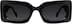 Rectangle Sunglasses A10121621 in Black
